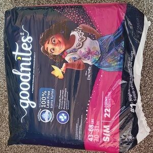 Goodnites Disney Princess Underwear S , 22 count , Brand New